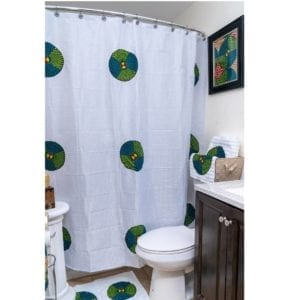 Patch Print Shower Curtain