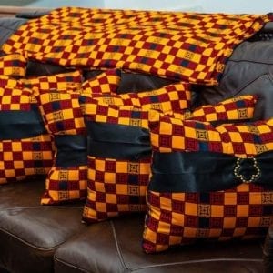 Full Vibrant African Print Throw Pillows